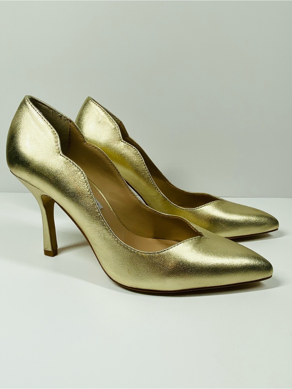 Charles David Gold Metallic Women's Pointed-Toe Pumps